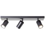 Brilliant Jello Ceiling Light Metal Matt Black 13.5W 1035lm - 830 Warm White | Incl. 3x GU10