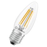 Ledvance Classic LED E27 Candle Filament Clear 3.4W 470lm - 827 Extra Warm White | Replaces 40W