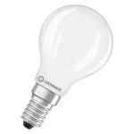 Ledvance Classic LED E14 Pear Frosted 2.5W 470lm - 827 Extra Warm White | Dimmable - Replaces 40W