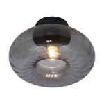 It's about RoMi Ceiling Light Brussels Glass Black | Suitable for 1x E27 