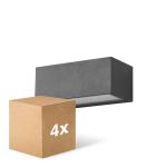 Multipack 4x D'Lite Wall Light Bello Black Up & Down 12W 850lm - 830 Warm White| IP54