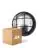 Multipack 4x D'Lite Wall Light Ecco Black Round | IP54 - Suitable for 1x E27