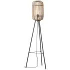 Brilliant Standing Light Woodrow Metal Bamboo Brown | 450mm - Suitable for 1x E27